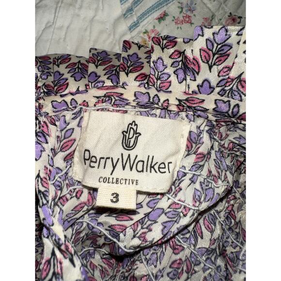 PERRY WALKER COLLECTIVE SILK BLEND INDIA BLOCK PRINT PATCHWORK BOHO MAXIDRESS 3 - Picture 4 of 11